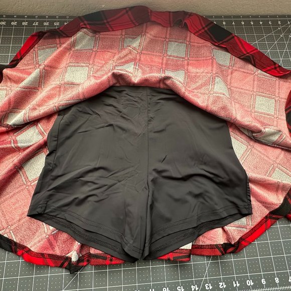 NWT DJT FASHION Women's Casual Pleated Mini Skater Skirt with Shorts - Picture 6 of 7